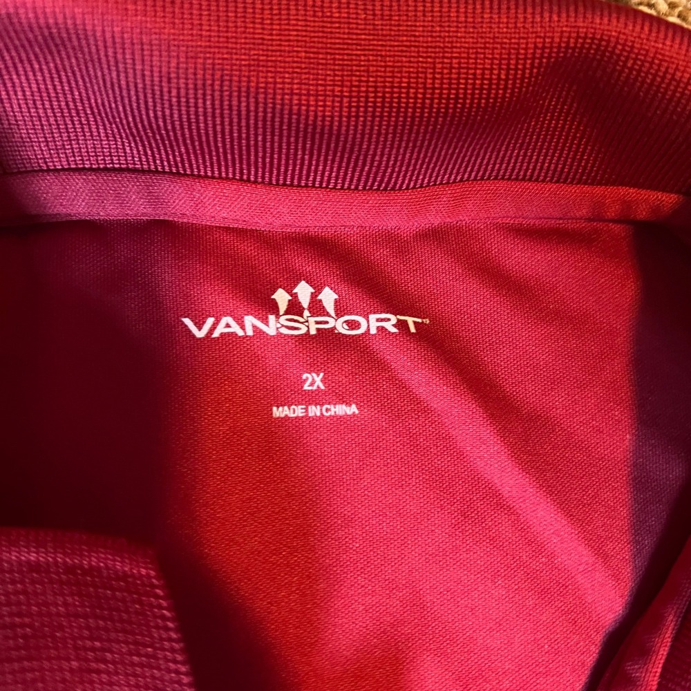 VanSport Oklahoma Sooners Polo Shirt NCAA College Team Red 2XL‎ - Picture 3 of 6
